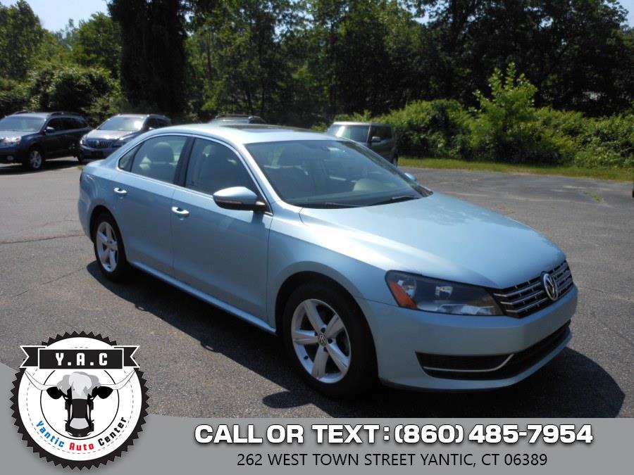 2012 Volkswagen Passat 4dr Sdn 2.0L DSG TDI SE w/Sunroof, available for sale in Yantic, Connecticut | Yantic Auto Center. Yantic, Connecticut