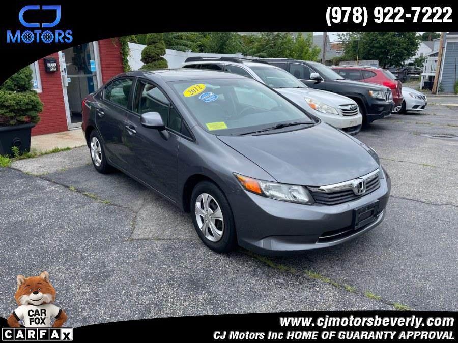 2012 Honda Civic Sdn 4dr Auto LX, available for sale in Beverly, Massachusetts | CJ Motors Inc. Beverly, Massachusetts