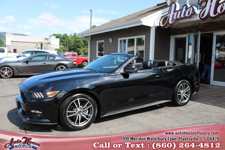 2017 Ford Mustang EcoBoost Premium Convertible, available for sale in Plantsville, Connecticut | Auto House of Luxury. Plantsville, Connecticut