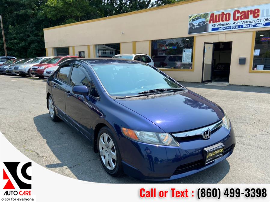 2008 Honda Civic Sdn 4dr Auto LX, available for sale in Vernon, Connecticut | Auto Care Motors. Vernon, Connecticut