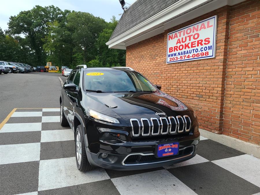 2014 Jeep Cherokee 4WD 4dr Limited, available for sale in Waterbury, Connecticut | National Auto Brokers, Inc.. Waterbury, Connecticut