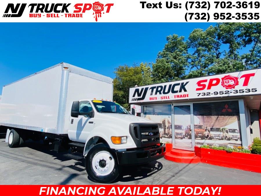 2015 Ford Super Duty F-750 Straight Frame 26 FEET DRY BOX + CUMMINS ENGINE + RAMP + NO CDL, available for sale in South Amboy, New Jersey | NJ Truck Spot. South Amboy, New Jersey