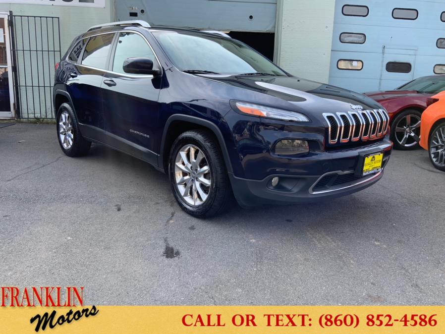2015 Jeep Cherokee 4WD 4dr Limited, available for sale in Hartford, Connecticut | Franklin Motors Auto Sales LLC. Hartford, Connecticut