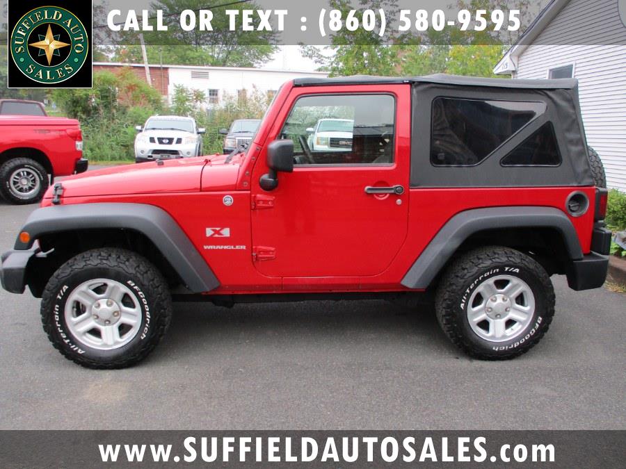 2009 Jeep Wrangler 4WD 2dr X, available for sale in Suffield, Connecticut | Suffield Auto LLC. Suffield, Connecticut