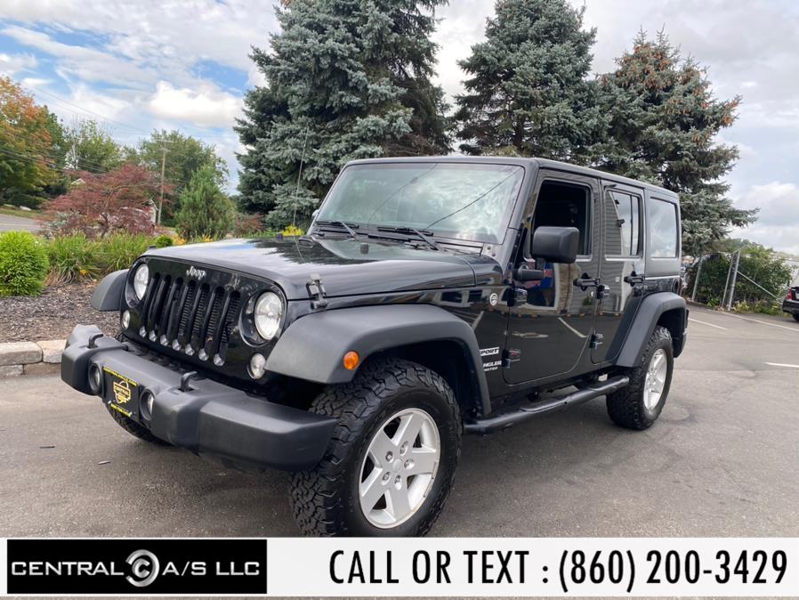 2014 Jeep Wrangler Unlimited 4WD 4dr Sport, available for sale in East Windsor, Connecticut | Central A/S LLC. East Windsor, Connecticut