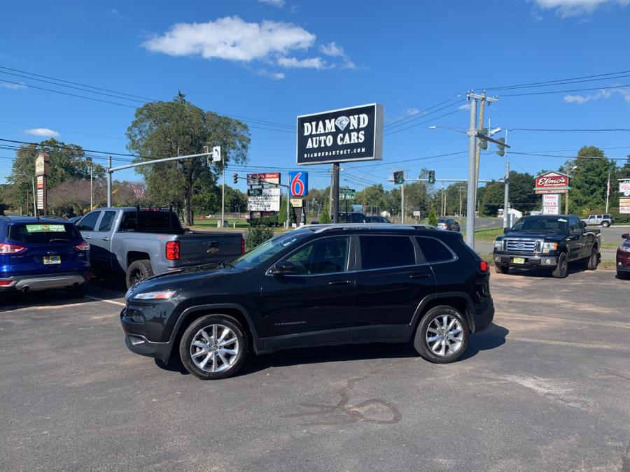 2014 Jeep Cherokee FWD 4dr Limited, available for sale in Vernon, Connecticut | TD Automotive Enterprises LLC DBA Diamond Auto Cars. Vernon, Connecticut