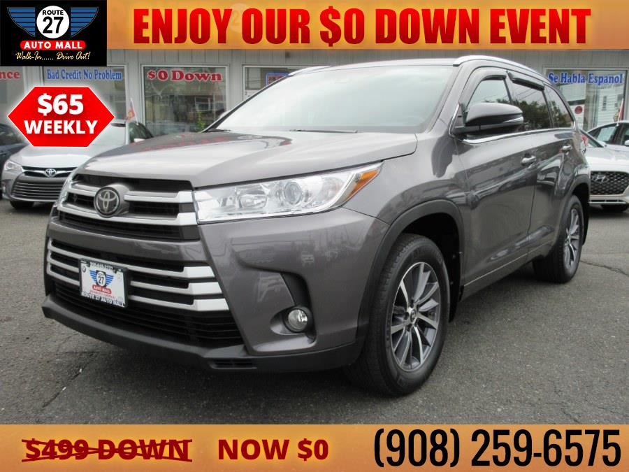 2018 Toyota Highlander XLE V6 AWD (Natl), available for sale in Linden, New Jersey | Route 27 Auto Mall. Linden, New Jersey