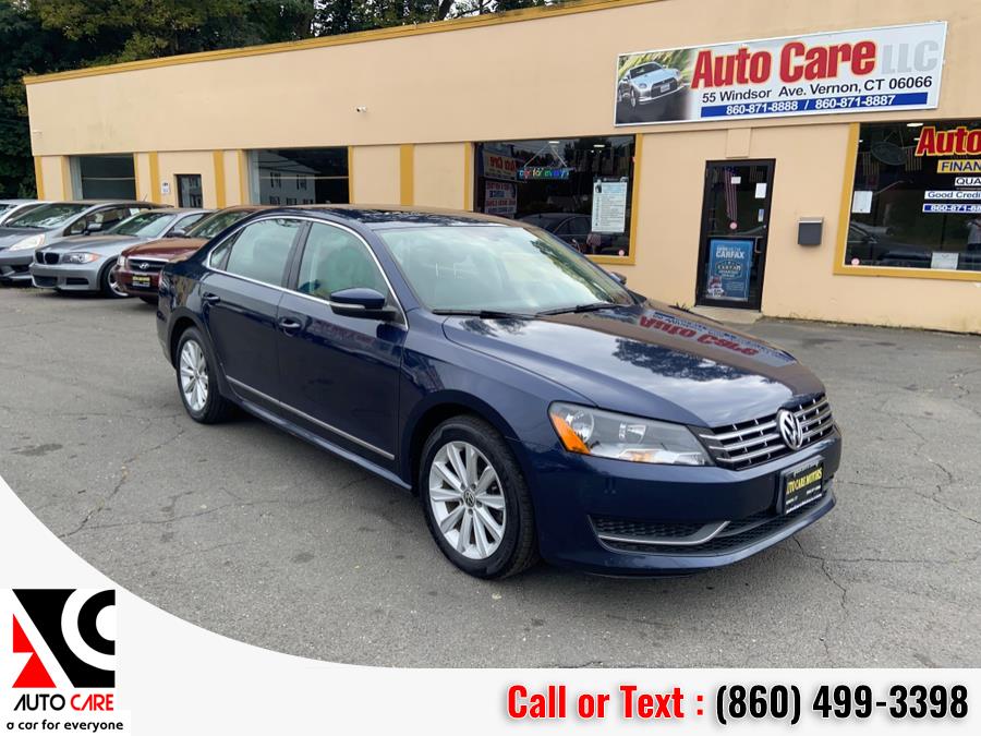 2013 Volkswagen Passat 4dr Sdn 2.5L Auto SEL PZEV *Ltd Avail*, available for sale in Vernon, Connecticut | Auto Care Motors. Vernon, Connecticut