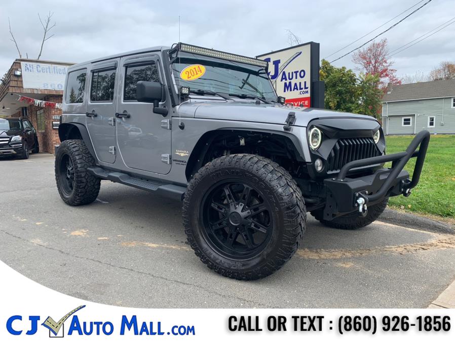 2014 Jeep Wrangler Unlimited 4WD 4dr Sahara, available for sale in Bristol, Connecticut | CJ Auto Mall. Bristol, Connecticut