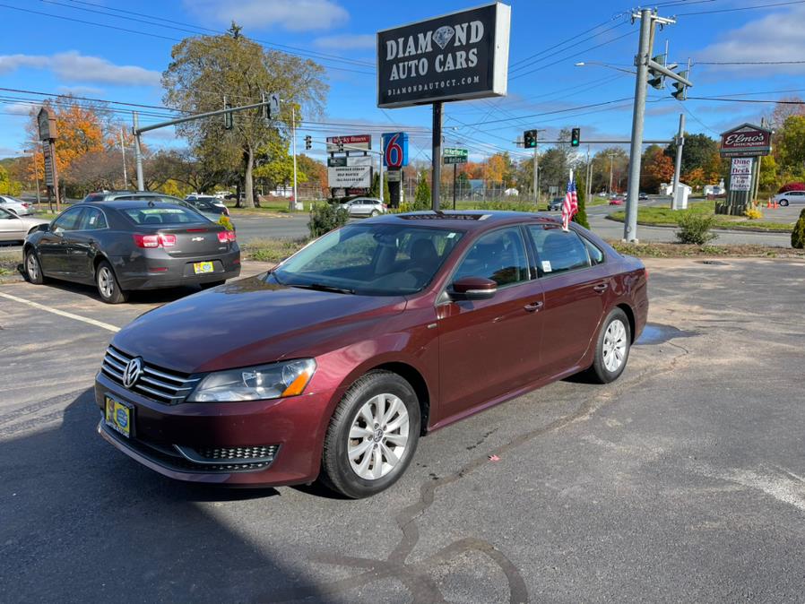 2014 Volkswagen Passat 4dr Sdn 1.8T Auto S PZEV, available for sale in Vernon, Connecticut | TD Automotive Enterprises LLC DBA Diamond Auto Cars. Vernon, Connecticut