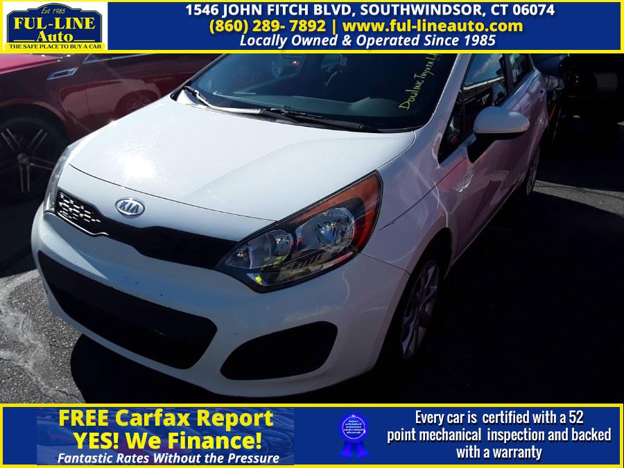 2012 Kia Rio 5dr HB Auto LX, available for sale in South Windsor , Connecticut | Ful-line Auto LLC. South Windsor , Connecticut