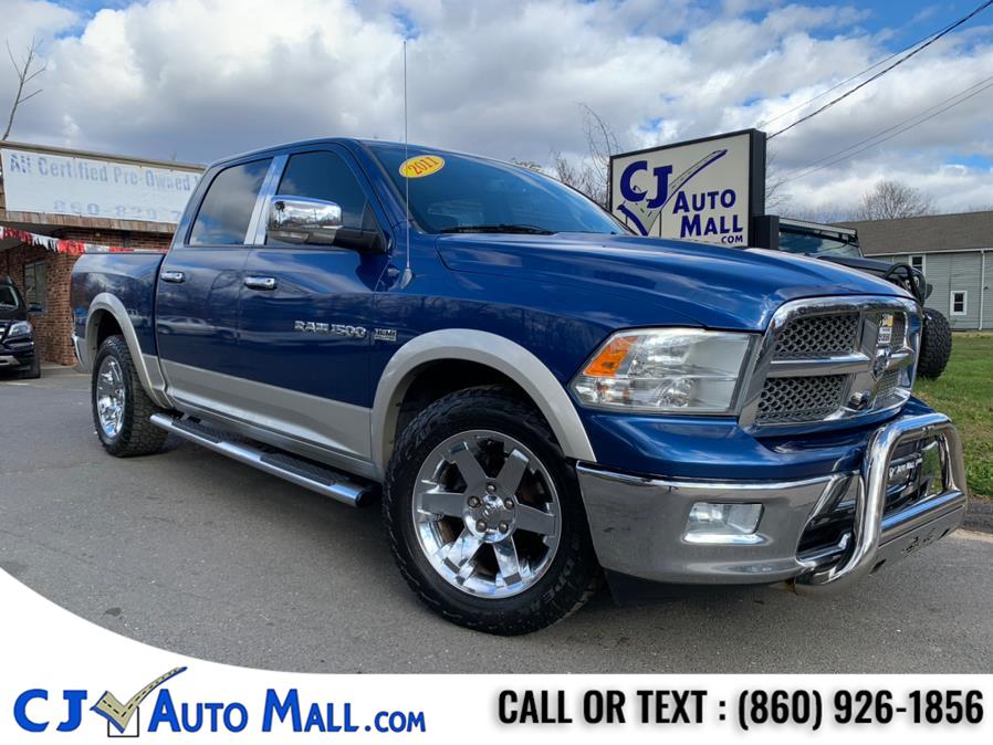 2011 Ram 1500 4WD Crew Cab 140.5" Laramie, available for sale in Bristol, Connecticut | CJ Auto Mall. Bristol, Connecticut