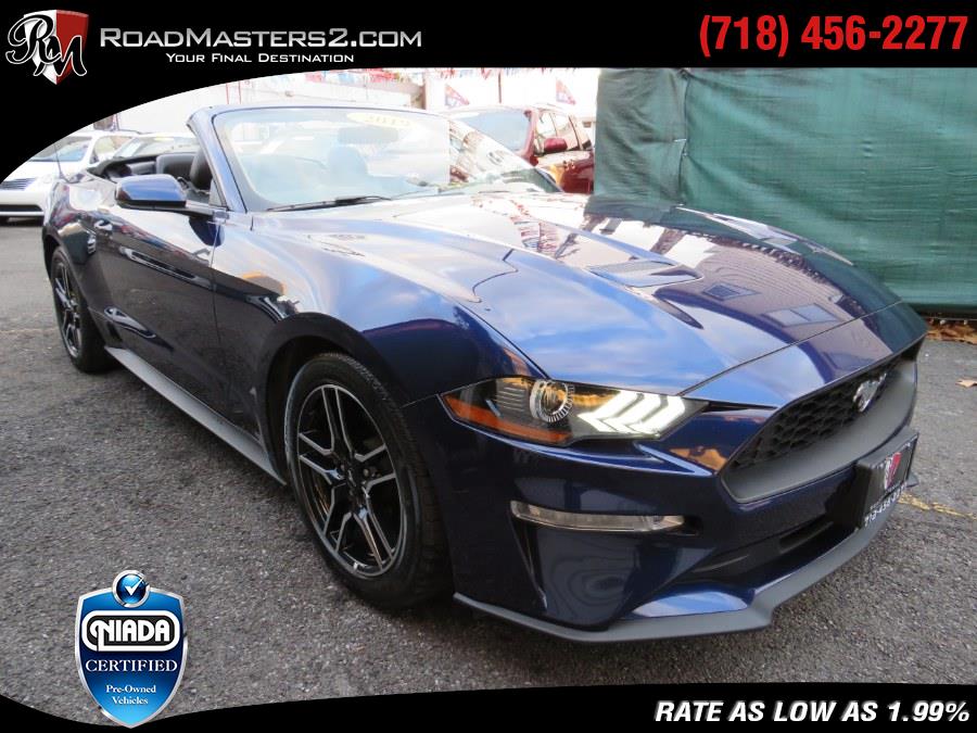 2019 Ford Mustang Eco Boost Premium Convertible, available for sale in Middle Village, New York | Road Masters II INC. Middle Village, New York