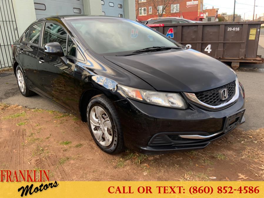 2013 Honda Civic Sdn 4dr Auto LX, available for sale in Hartford, Connecticut | Franklin Motors Auto Sales LLC. Hartford, Connecticut
