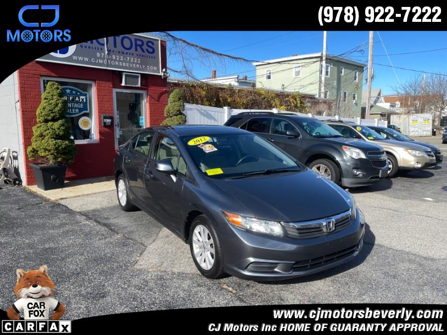 2012 Honda Civic Sdn 4dr Auto EX, available for sale in Beverly, Massachusetts | CJ Motors Inc. Beverly, Massachusetts
