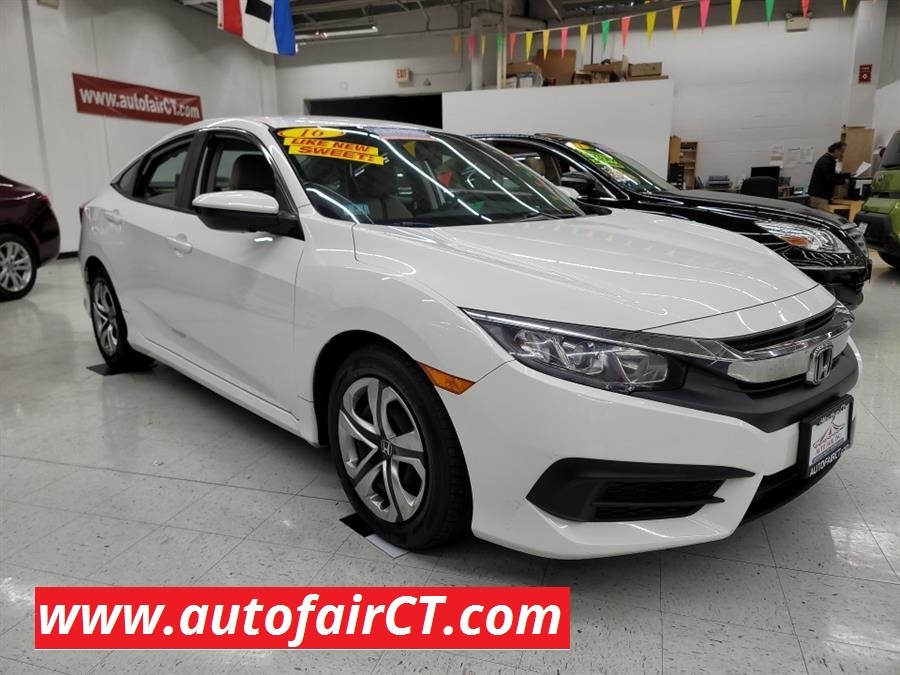 2016 Honda Civic Sedan 4dr CVT LX, available for sale in West Haven, Connecticut | Auto Fair Inc.. West Haven, Connecticut