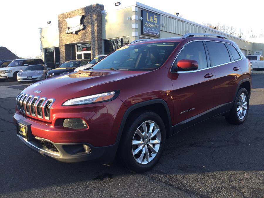 2016 Jeep Cherokee 4WD 4dr Limited, available for sale in Plantsville, Connecticut | L&S Automotive LLC. Plantsville, Connecticut