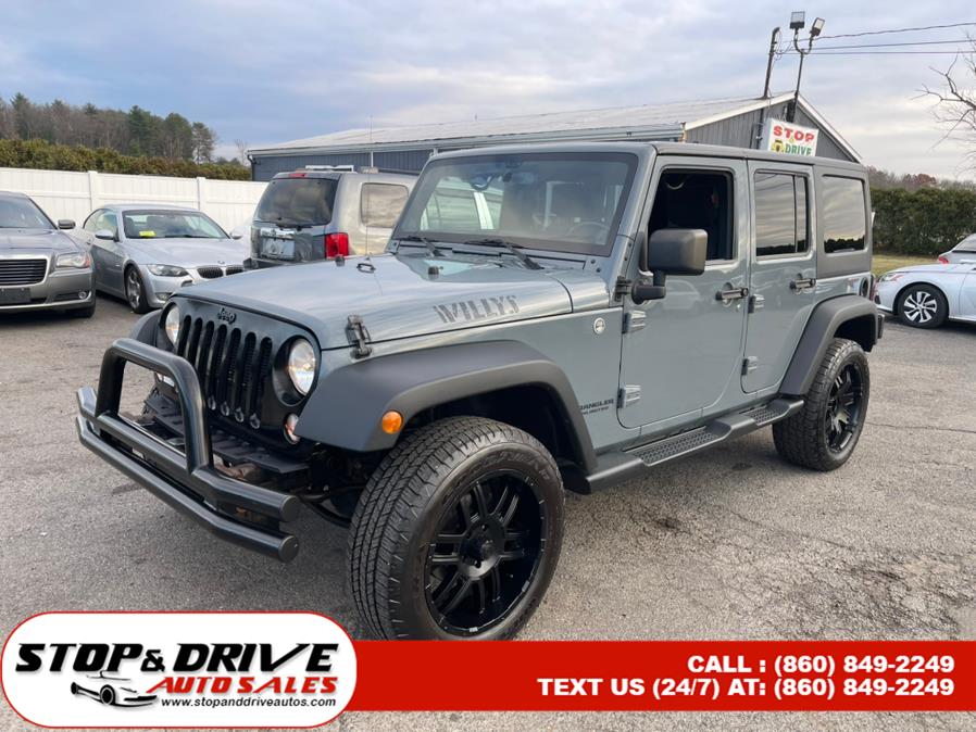 2014 Jeep Wrangler Unlimited 4WD 4dr Willys Wheeler, available for sale in East Windsor, Connecticut | Stop & Drive Auto Sales. East Windsor, Connecticut