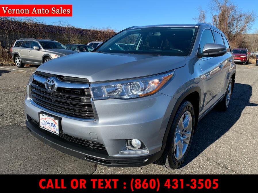 2015 Toyota Highlander AWD 4dr V6 Limited (Natl), available for sale in Manchester, Connecticut | Vernon Auto Sale & Service. Manchester, Connecticut