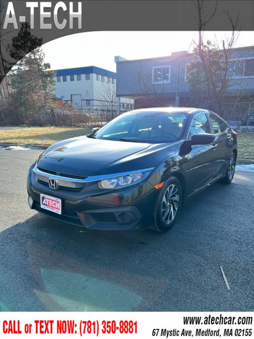 2016 Honda Civic Sedan 4dr CVT EX w/Honda Sensing, available for sale in Medford, Massachusetts | A-Tech. Medford, Massachusetts