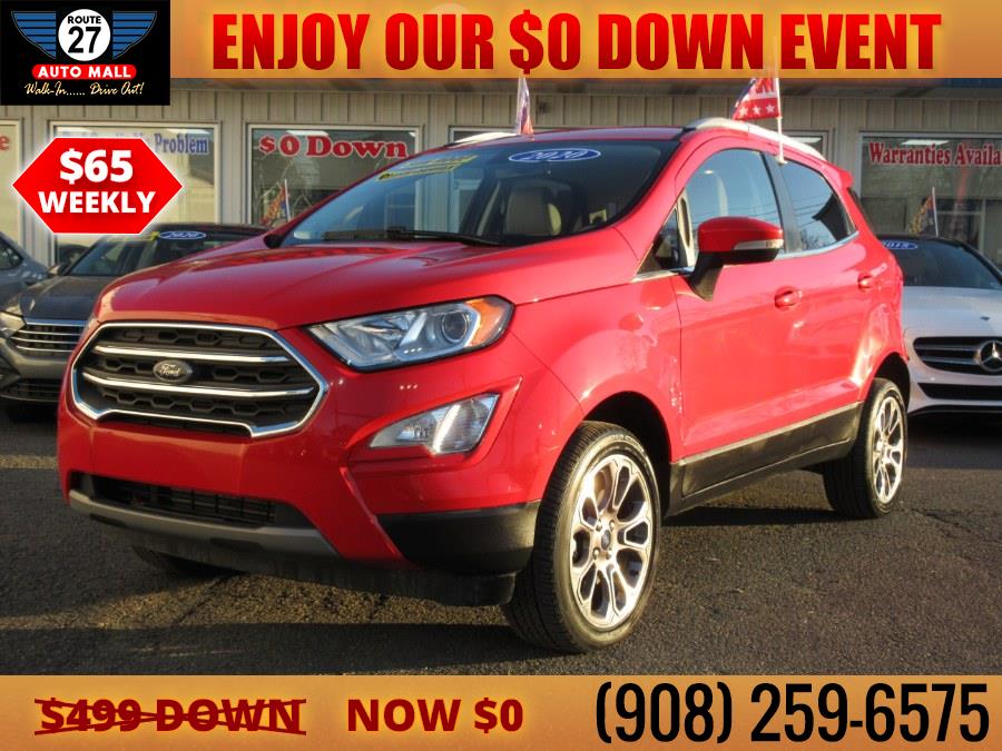 2020 Ford EcoSport Titanium 4WD, available for sale in Linden, New Jersey | Route 27 Auto Mall. Linden, New Jersey