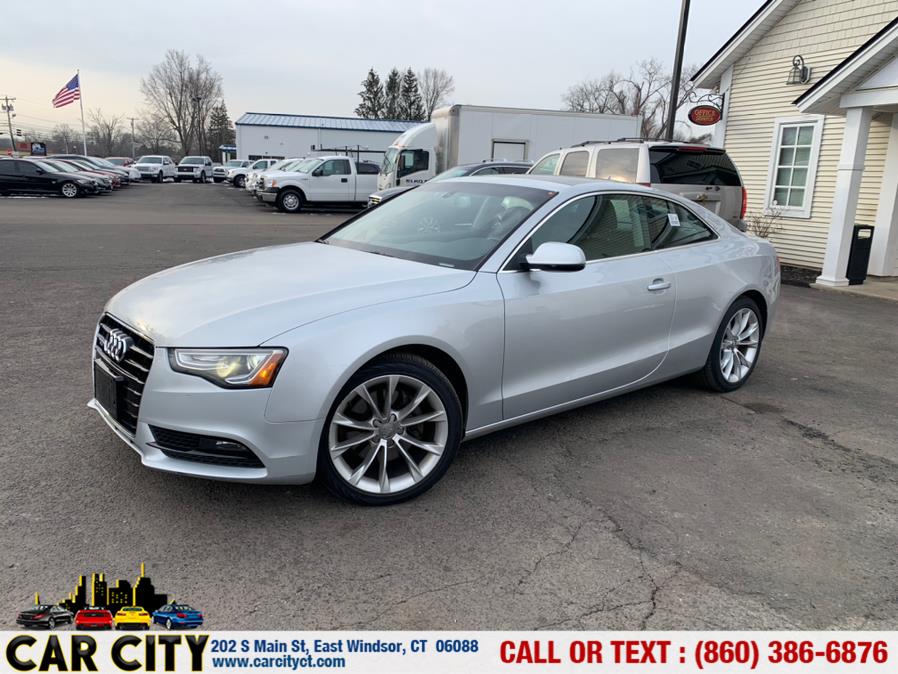 2013 Audi A5 2dr Cpe Auto quattro 2.0T Premium Plus, available for sale in East Windsor, Connecticut | Car City LLC. East Windsor, Connecticut