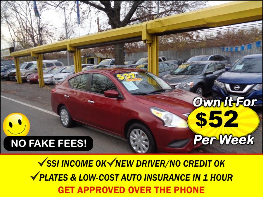 2017 Nissan Versa Sedan SV CVT . CLEAN CARFAX!!!, available for sale in Elmont, New York | Sunrise of Elmont. Elmont, New York