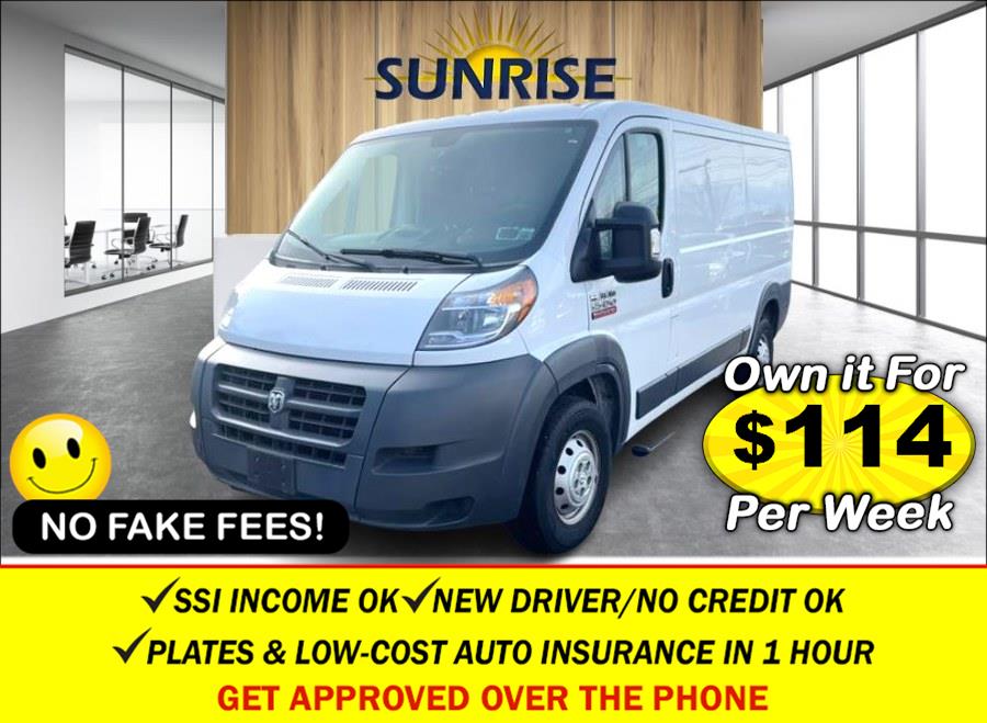 2017 Ram ProMaster Cargo Van 1500 Low Roof 136" W . CLEAN CARFAX!!!, available for sale in Rosedale, New York | Sunrise Auto Sales. Rosedale, New York