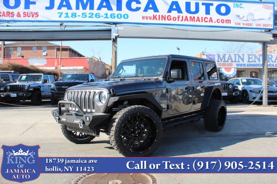 2020 Jeep Wrangler Unlimited Sahara Altitude 4x4, available for sale in Hollis, New York | King of Jamaica Auto Inc. Hollis, New York