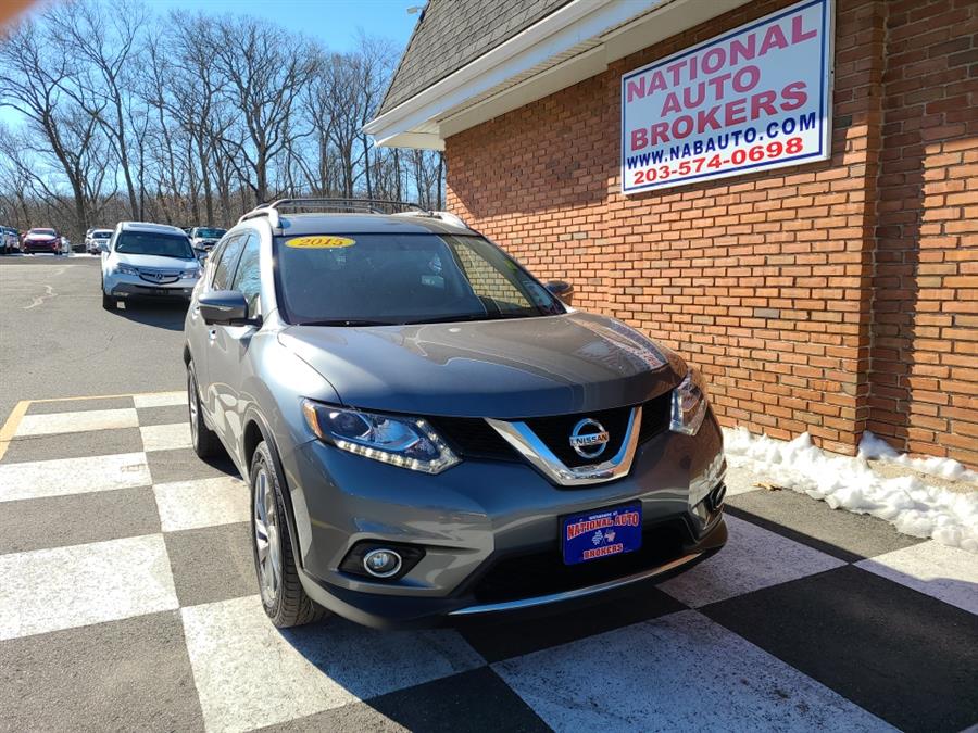2015 Nissan Rogue AWD 4dr SV, available for sale in Waterbury, Connecticut | National Auto Brokers, Inc.. Waterbury, Connecticut