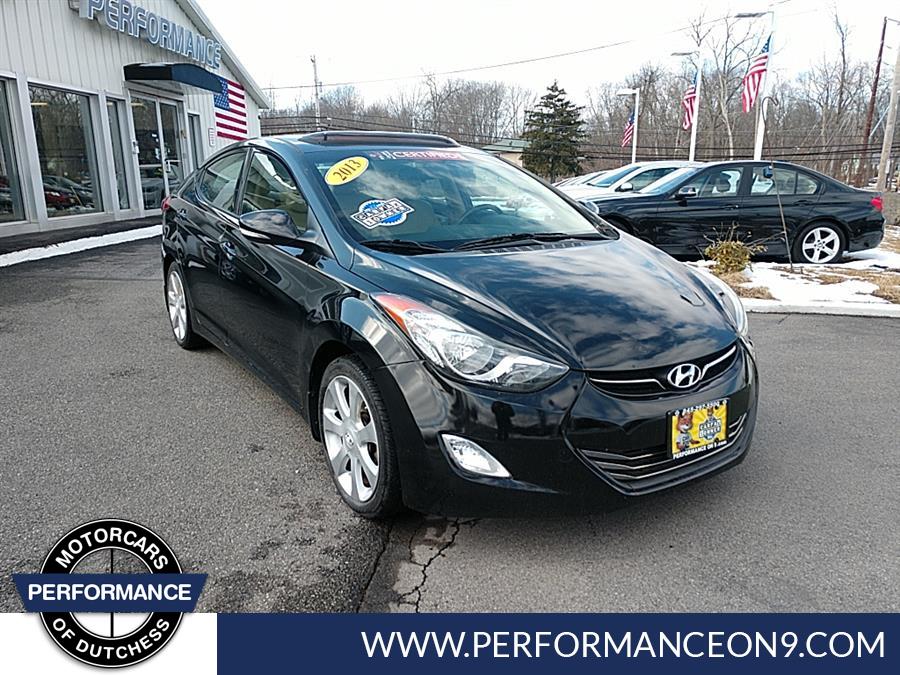 2013 Hyundai Elantra 4dr Sdn Auto GLS PZEV (Alabama Plant), available for sale in Wappingers Falls, New York | Performance Motor Cars. Wappingers Falls, New York