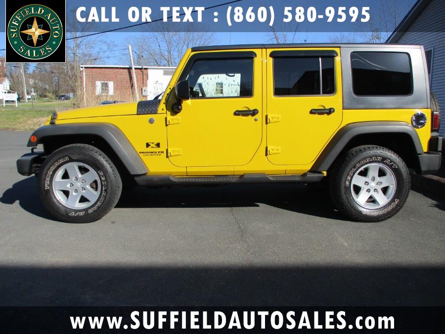 2008 Jeep Wrangler 4WD 4dr Unlimited X, available for sale in Suffield, Connecticut | Suffield Auto LLC. Suffield, Connecticut