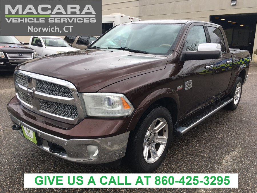 2015 Ram 1500 4WD Crew Cab 140.5" Laramie Longhorn, available for sale in Norwich, Connecticut | MACARA Vehicle Services, Inc. Norwich, Connecticut