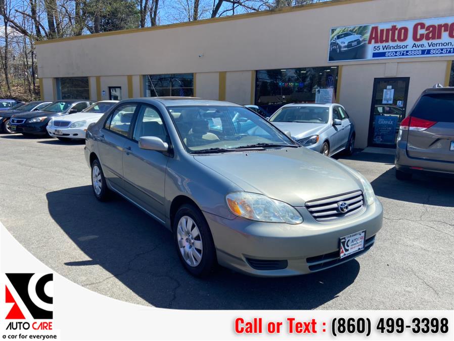 2003 Toyota Corolla 4dr Sdn LE Auto (Natl), available for sale in Vernon, Connecticut | Auto Care Motors. Vernon, Connecticut