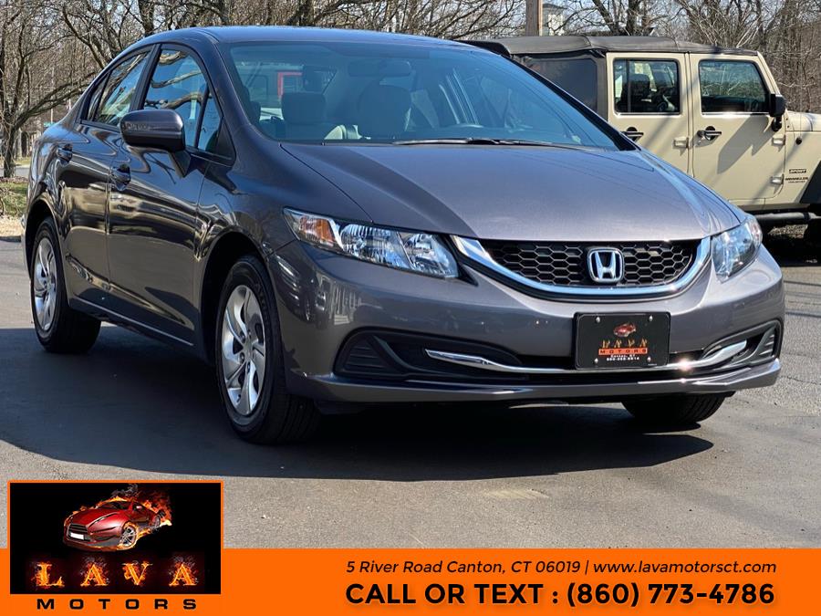 2014 Honda Civic Sedan 4dr CVT LX, available for sale in Canton, Connecticut | Lava Motors. Canton, Connecticut
