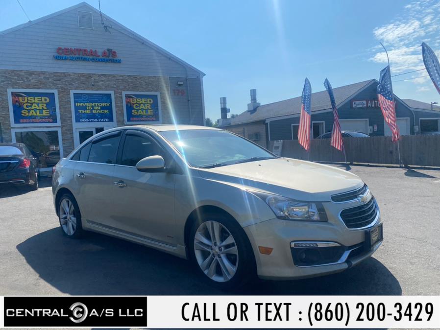 2015 Chevrolet Cruze 4dr Sdn LTZ, available for sale in East Windsor, Connecticut | Central A/S LLC. East Windsor, Connecticut