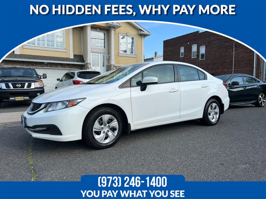 2014 Honda Civic LX 4dr Sedan CVT, available for sale in Lodi, New Jersey | Route 46 Auto Sales Inc. Lodi, New Jersey