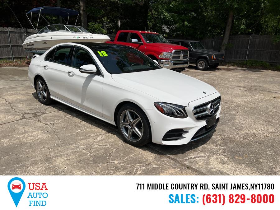2018 Mercedes-Benz E-Class E 300 4MATIC Sedan, available for sale in Saint James, New York | USA Auto Find. Saint James, New York