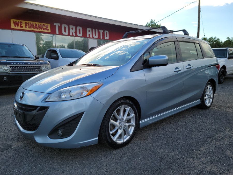 2012 Mazda Mazda5 4dr Wgn Auto Touring Sunroof 3rd Raw, available for sale in East Windsor, Connecticut | Toro Auto. East Windsor, Connecticut
