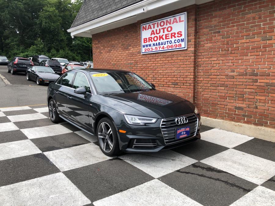 2017 Audi A4 S-Line 2.0 TFSI Auto Premium Plus Quattro AWD, available for sale in Waterbury, Connecticut | National Auto Brokers, Inc.. Waterbury, Connecticut