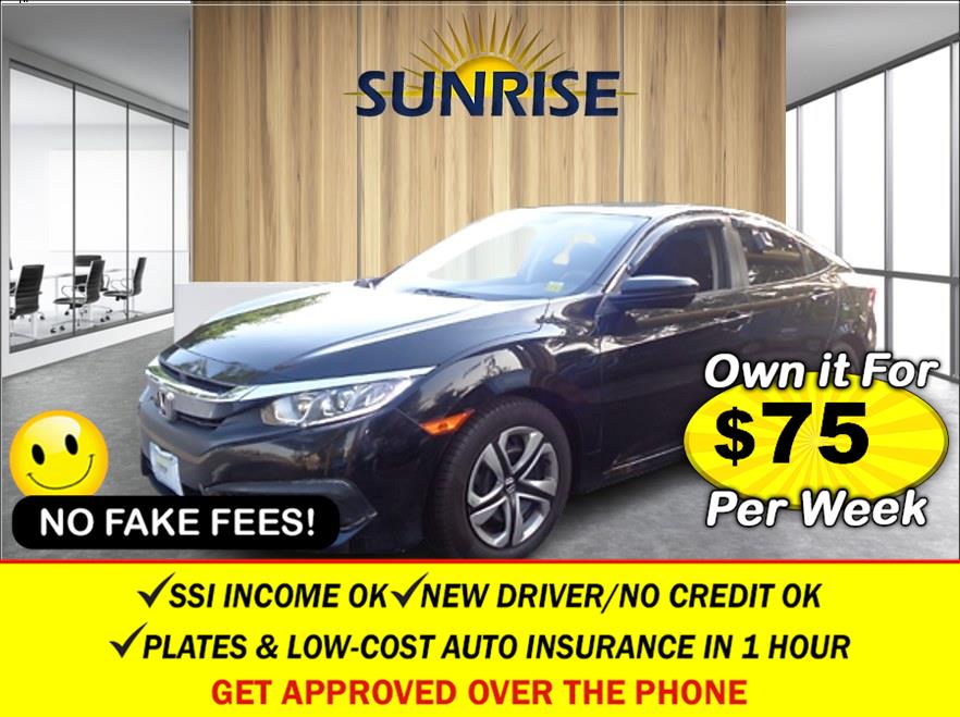 2017 Honda Civic LX. CLEAN CARFAX!, available for sale in Elmont, New York | Sunrise of Elmont. Elmont, New York