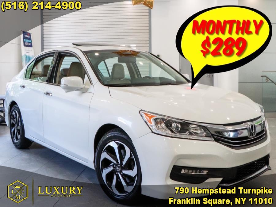 2016 Honda Accord Sedan 4dr V6 Auto EX-L w/Navi & Honda Sensing, available for sale in Franklin Square, New York | Luxury Motor Club. Franklin Square, New York