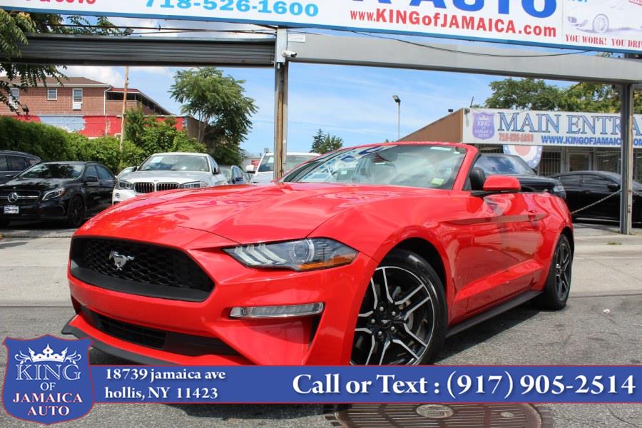 2021 Ford Mustang EcoBoost Premium Convertible, available for sale in Hollis, New York | King of Jamaica Auto Inc. Hollis, New York
