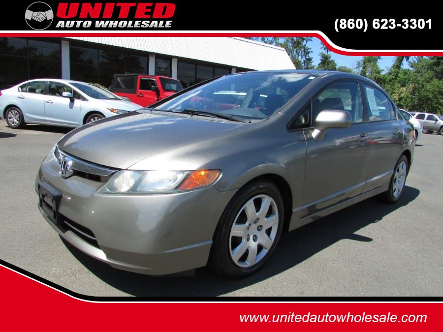 2006 Honda Civic Sdn LX AT, available for sale in East Windsor, Connecticut | United Auto Sales of E Windsor, Inc. East Windsor, Connecticut
