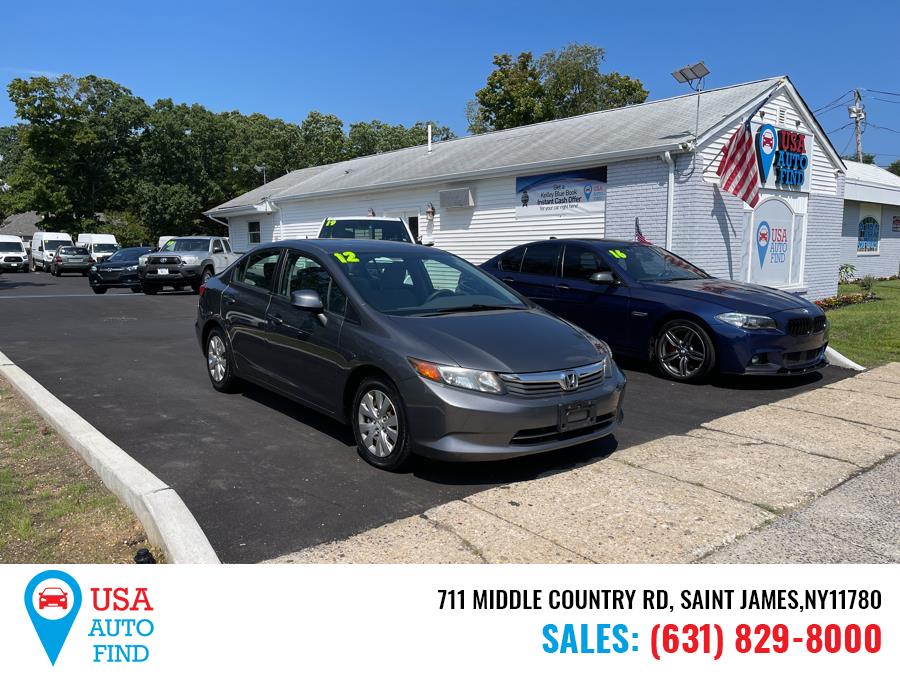 2012 Honda Civic Sdn 4dr Auto LX, available for sale in Saint James, New York | USA Auto Find. Saint James, New York