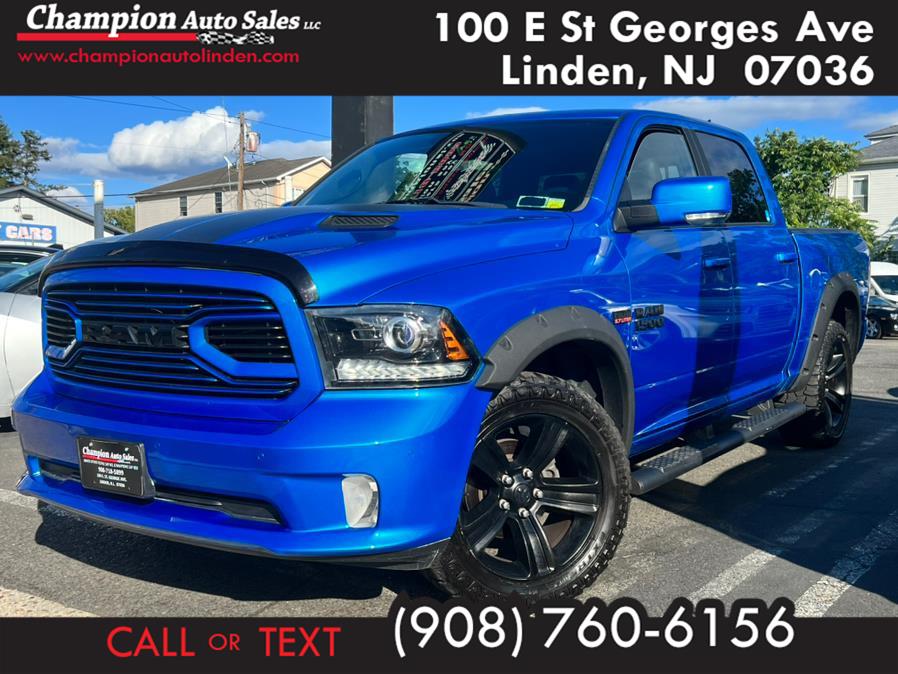 2018 Ram 1500 Sport 4x4 Crew Cab 5''7" Box *Ltd Avail*, available for sale in Linden, New Jersey | Champion Auto Sales. Linden, New Jersey