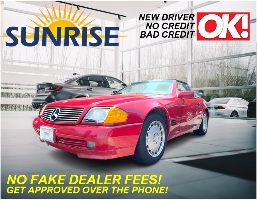 Red 1992 Mercedes-Benz SL-Class Convertible Rear-Wheel Drive Automatic