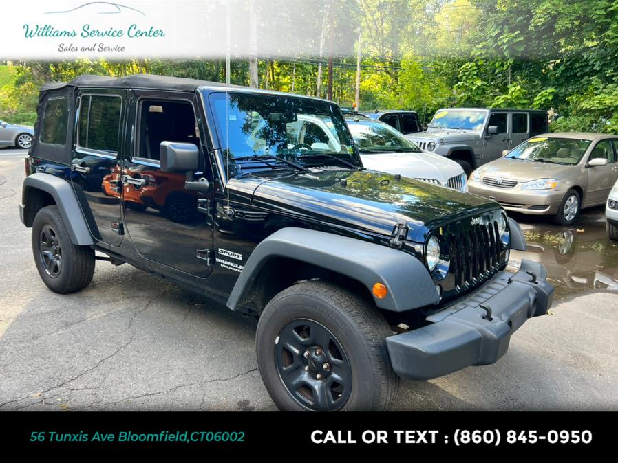 2015 Jeep Wrangler Unlimited 4WD 4dr Sport, available for sale in Bloomfield, Connecticut | Williams Service Center. Bloomfield, Connecticut
