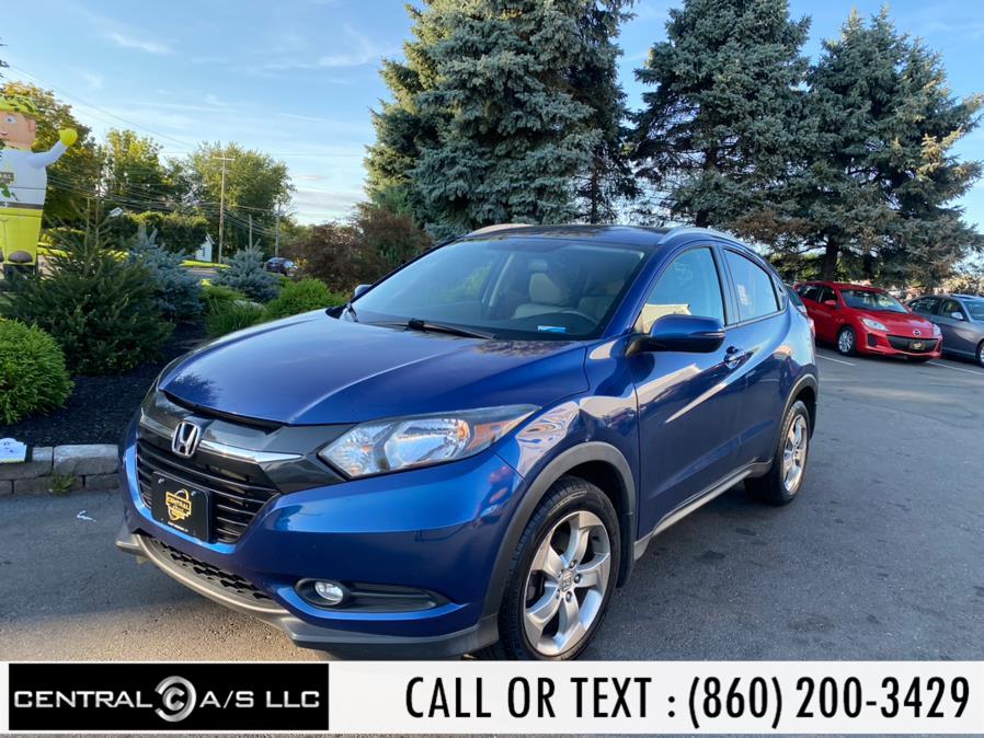 2016 Honda HR-V AWD 4dr CVT EX-L w/Navi, available for sale in East Windsor, Connecticut | Central A/S LLC. East Windsor, Connecticut