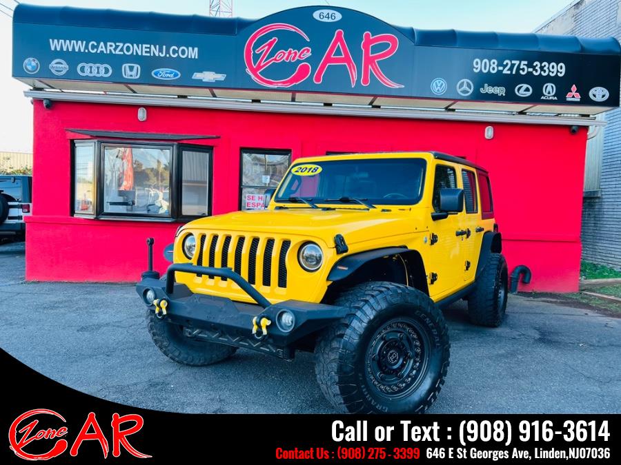 Used Jeep Wrangler Unlimited Sport S 4x4 2018 | Car Zone. Linden, New Jersey